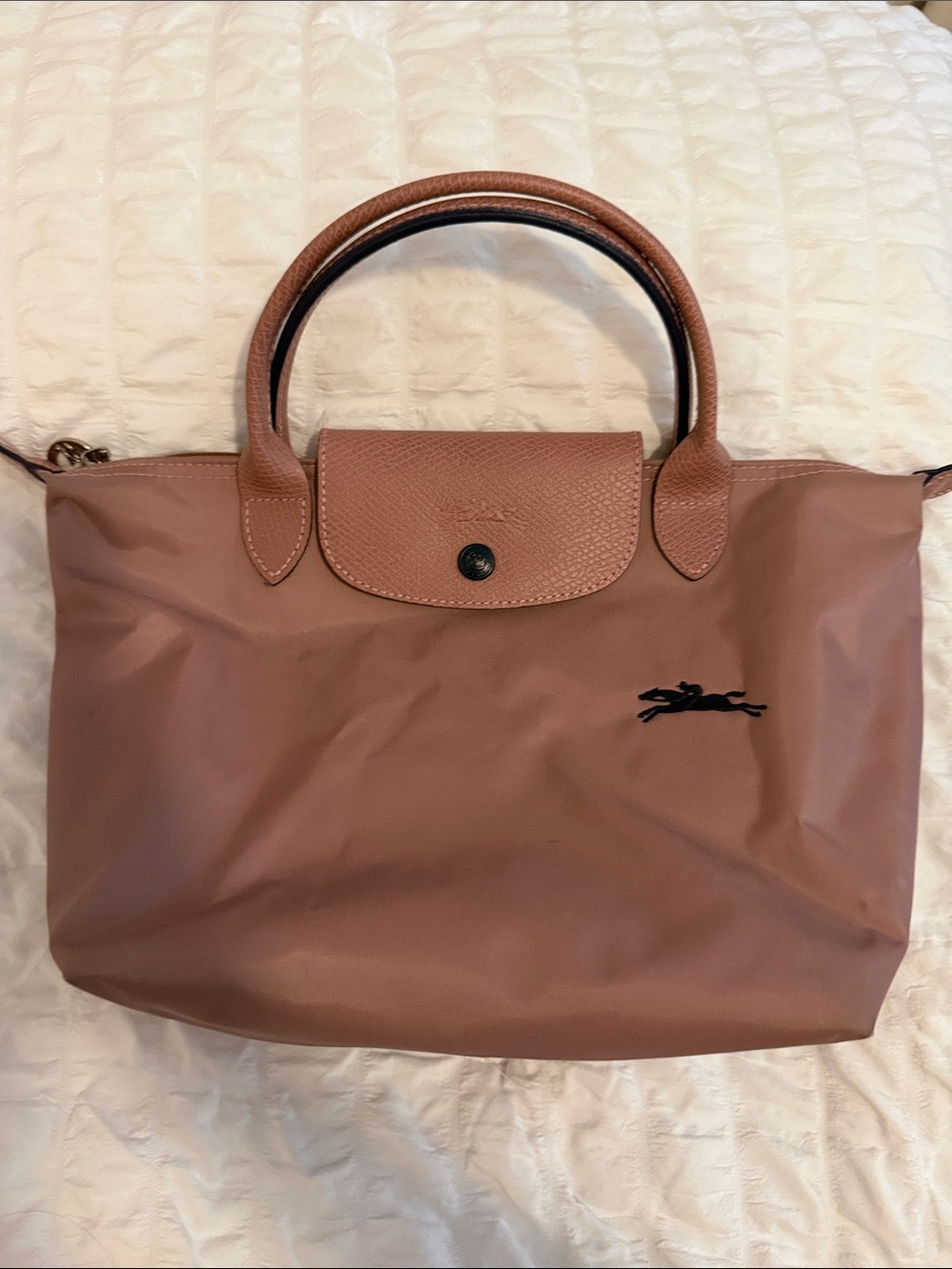 Longchamp Le Pliage Small Top-Handle Tote - Dusty Rose